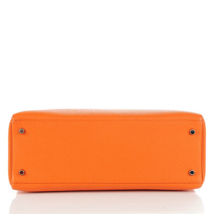 Hermes Togo Kelly Retourne 35 Orange 6 of 23
