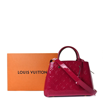 Louis Vuitton Vernis Montaigne BB Megenta 7 of 7