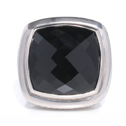 David Yurman Sterling Silver Black Onyx 20mm Albion Statement Ring 54 7 1 of 4