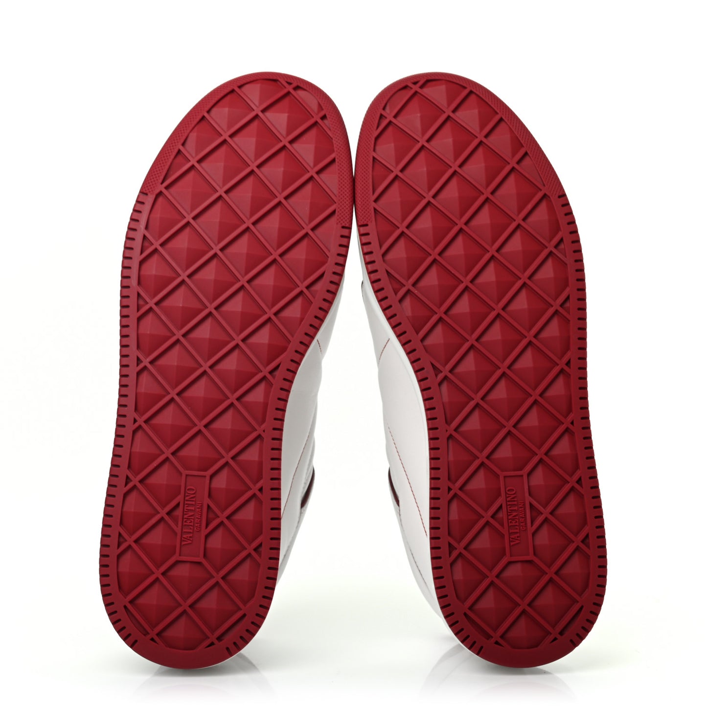 Nappa Mens One Stud Low Top Sneakers 43.5 White Red