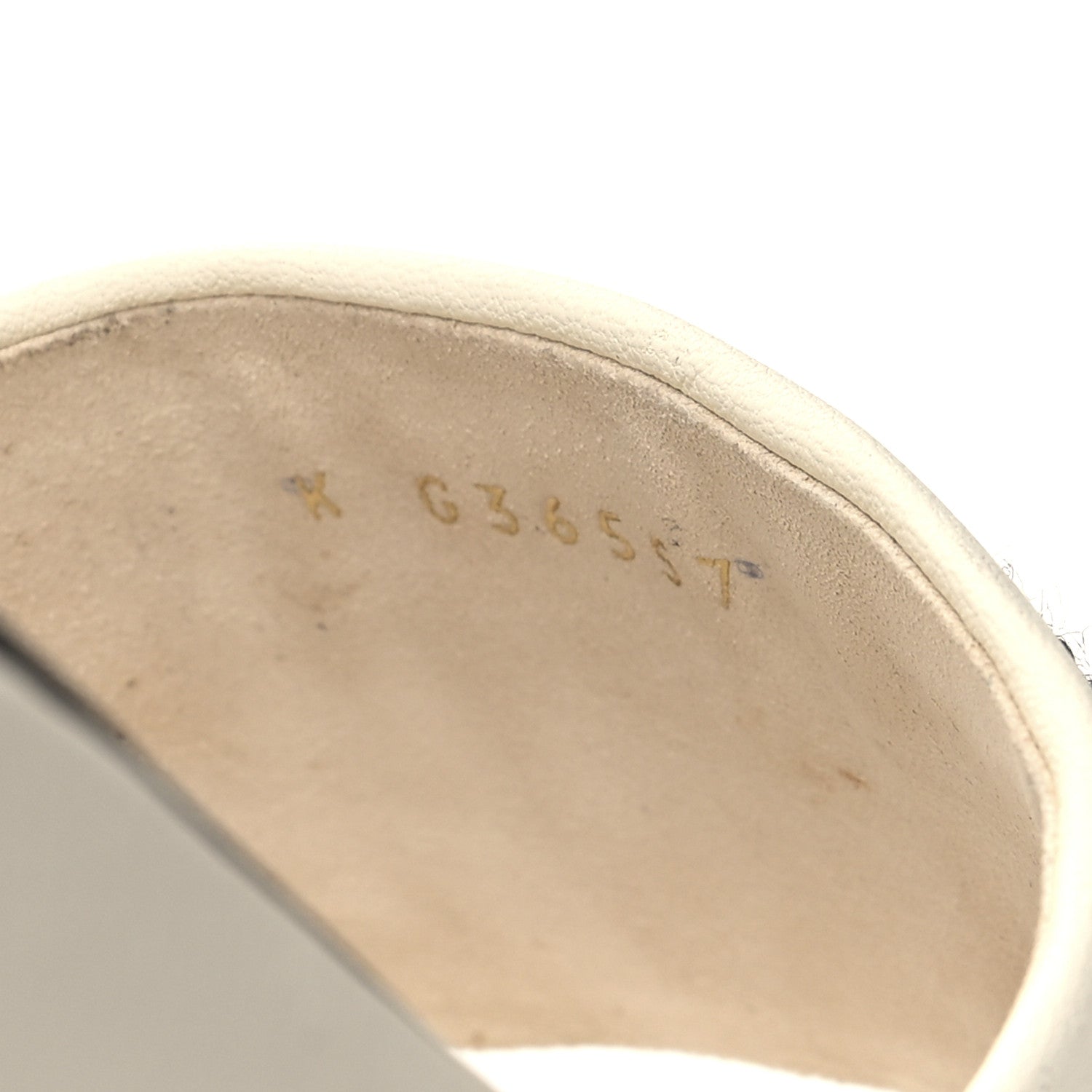 Chanel Lambskin Embroidered Logo Mules 38 Ivory Black 6 of 10