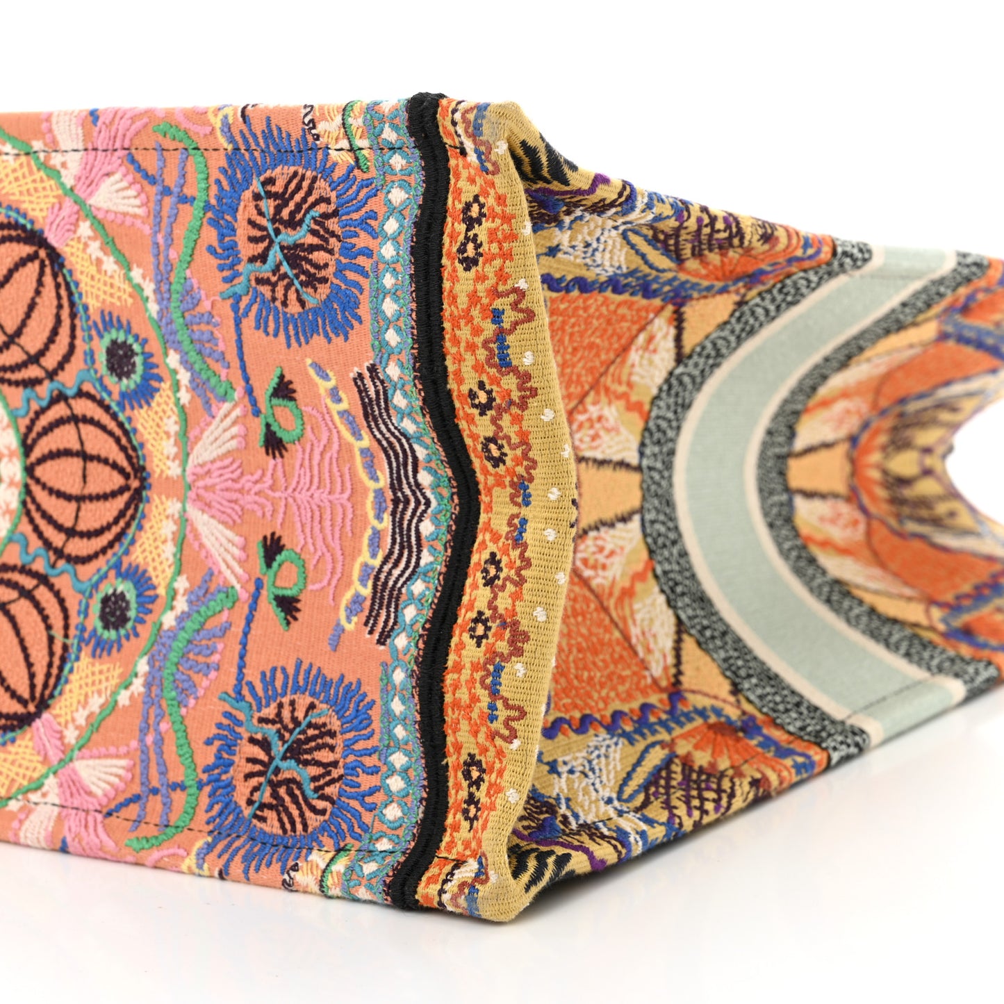 Canvas Embroidered Large In Lights Book Tote Multicolor