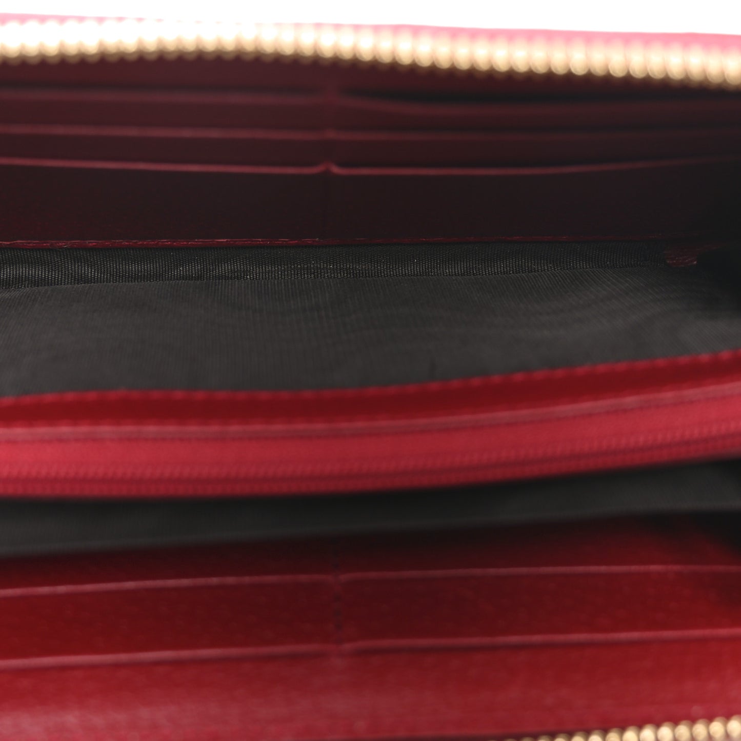 GG Supreme Monogram Tian Zip Around Wallet Beige Multicolor Red