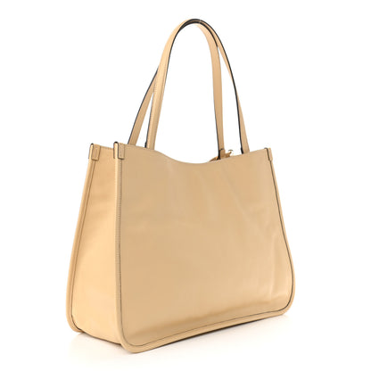 Gucci New Sakai Calfskin Lux Horsebit 1955 Tote Bag Bubble Tea 3 of 10