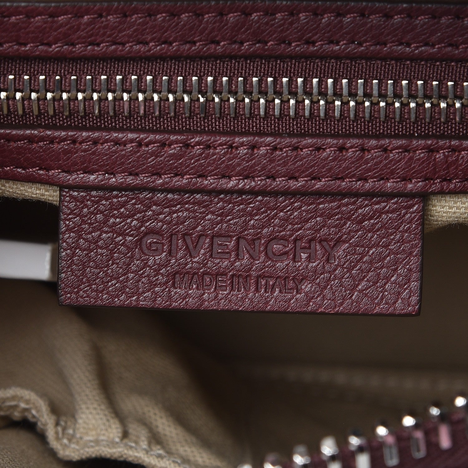 Givenchy Sugar Goatskin Mini Tri-Color Antigona Burgundy Pink White 8 of 8