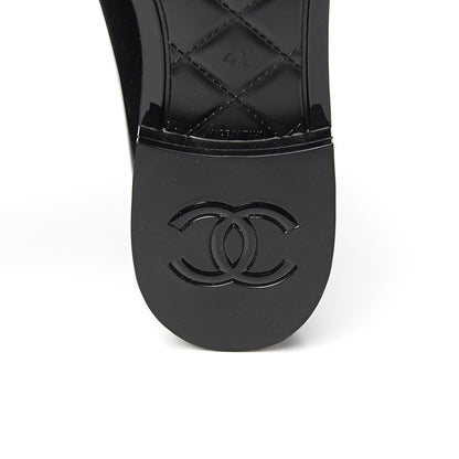 Chanel Rubber Rain Boots 41 Black 6 of 10