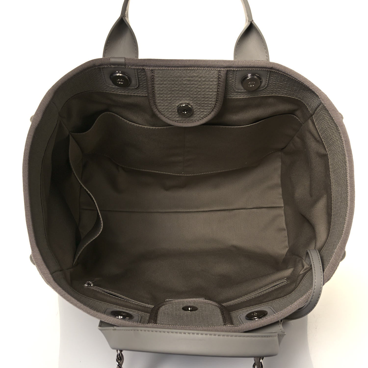 Chanel Mixed Fibers Medium Deauville Tote Grey 5 of 13