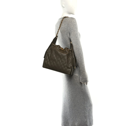 Chanel Caviar Quilted Medium Chanel 25 Handbag Dark Khaki 2 of 11