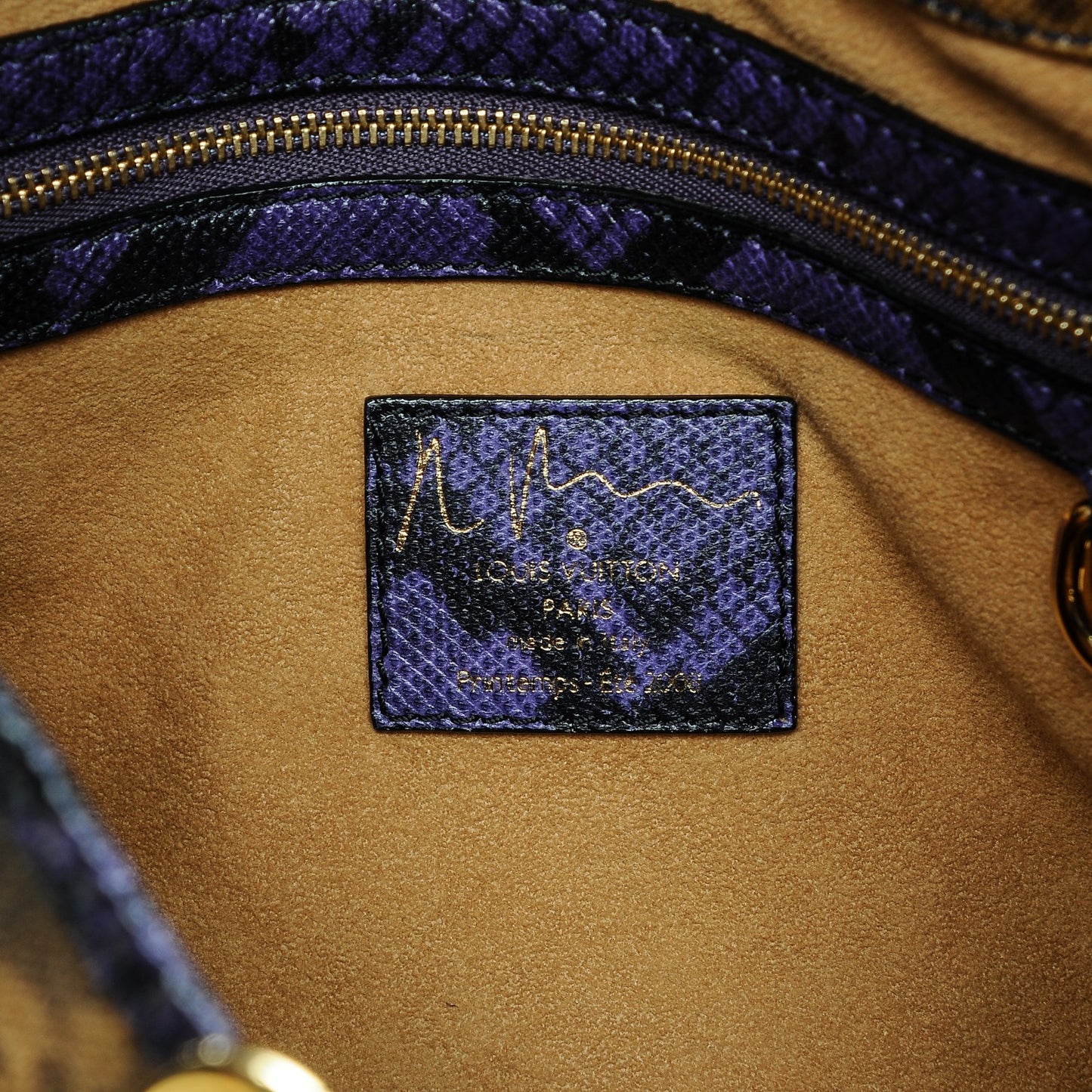 Monogram Karung Heartbreak Jokes Tote Violet
