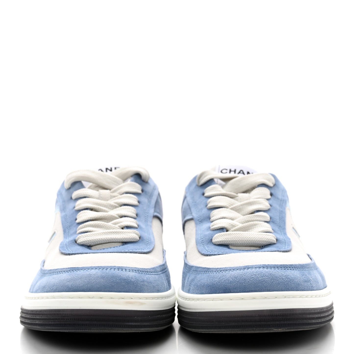 Suede Kidskin Womens CC Sneakers 40 White Blue