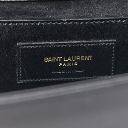 Saint Laurent Smooth Calfskin Medium Classic Monogram Kate Tassel Satchel Black 6 of 10