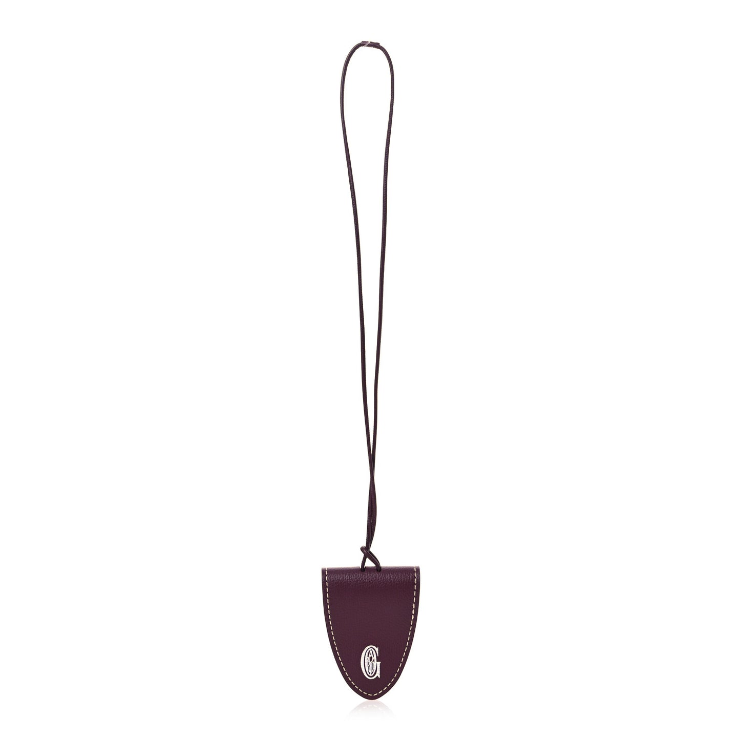 Calfskin Bag Clip Bordeaux