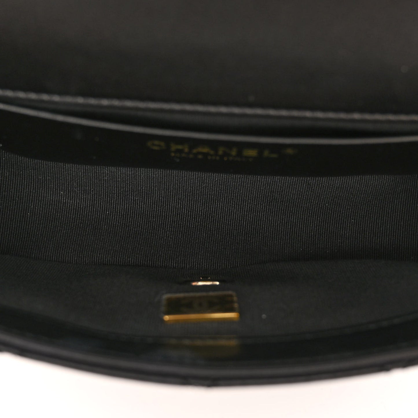 Lambskin Quilted Small Whipstitch Flap Bag Black