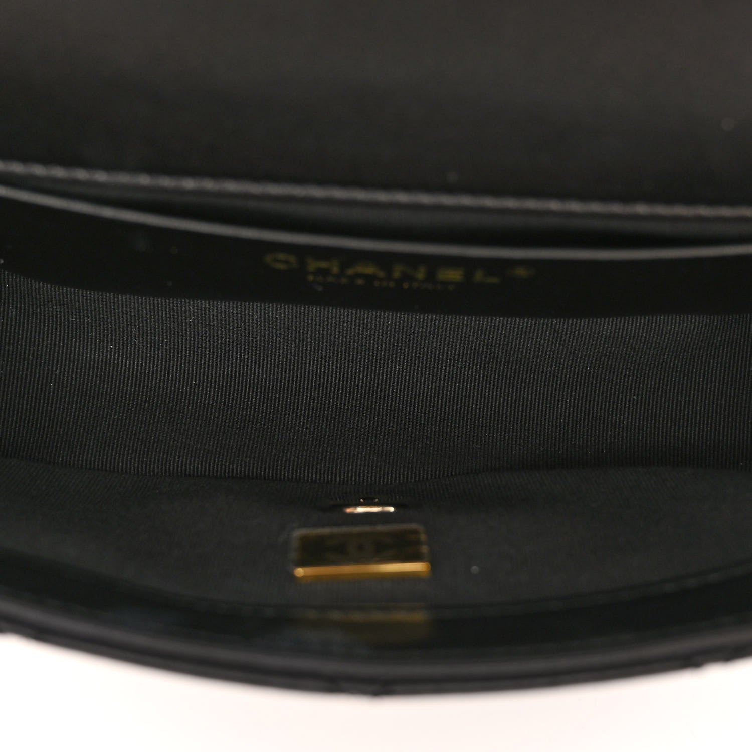 Chanel Lambskin Quilted Small Whipstitch Flap Bag Black 5 of 10