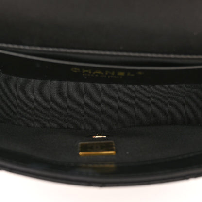 Chanel Lambskin Quilted Small Whipstitch Flap Bag Black 5 of 10