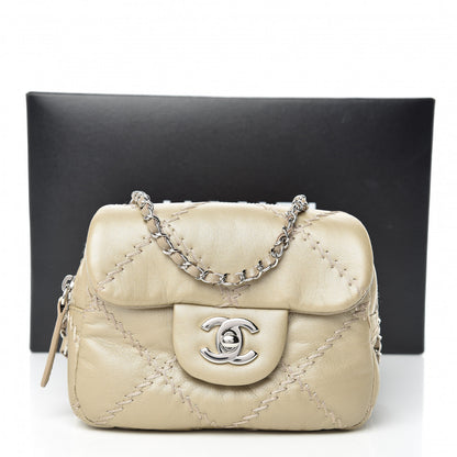 Chanel Metallic Lambskin Stitched New Mini Flap Gold 13 of 13