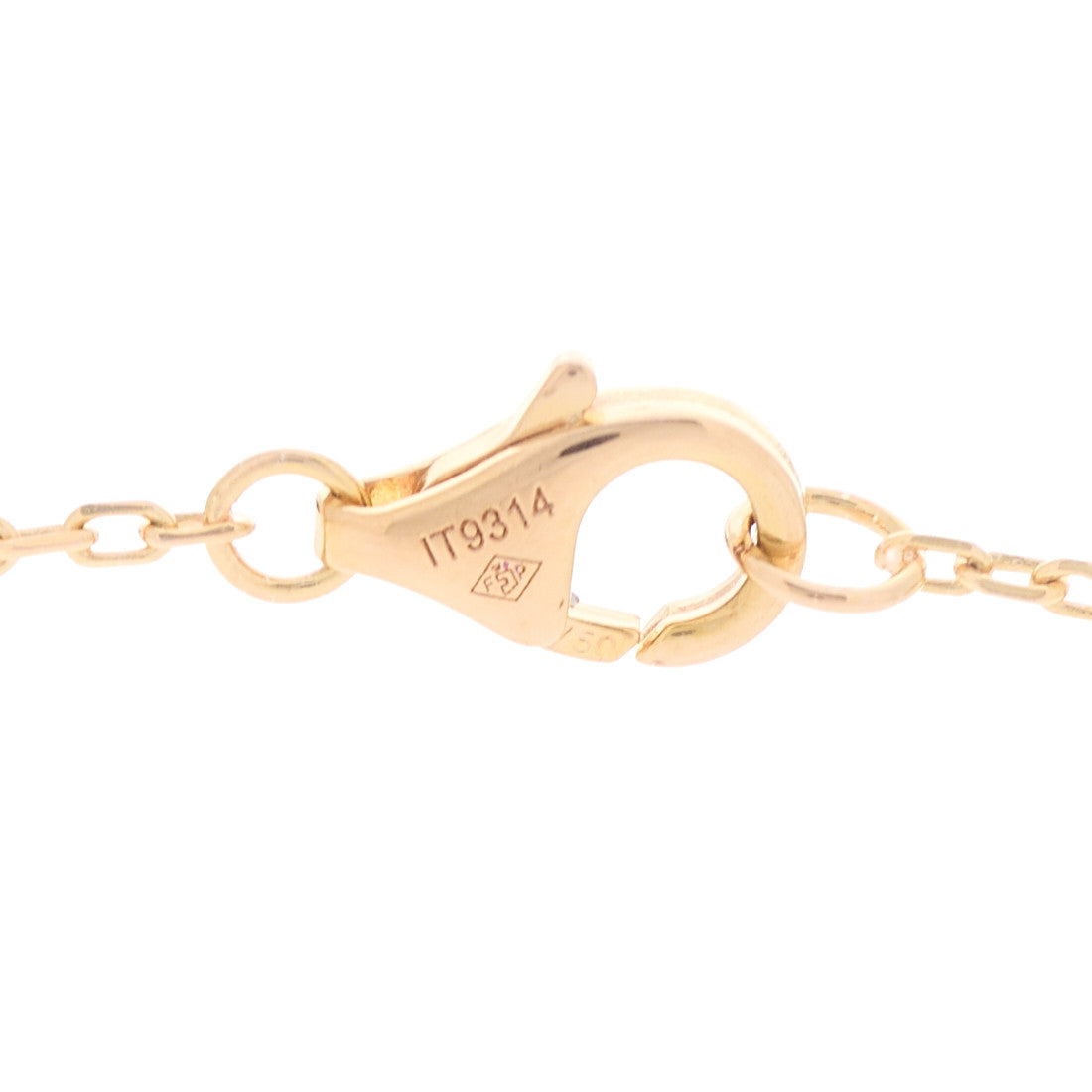 18K Pink Yellow White Gold Trinity Heart Necklace
