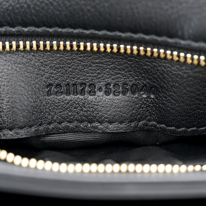 Gucci Roxy Calfskin Web Medium Studded Blondie Shoulder Flap Bag Black 7 of 12