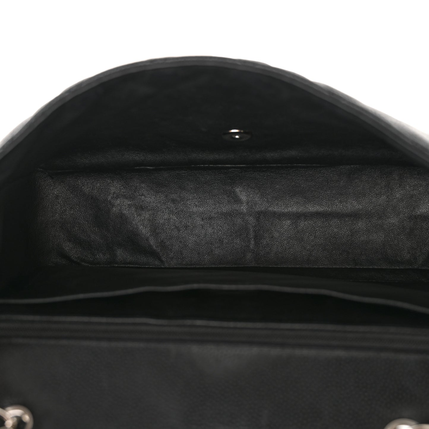 Caviar Quilted Jumbo Single Flap  Black