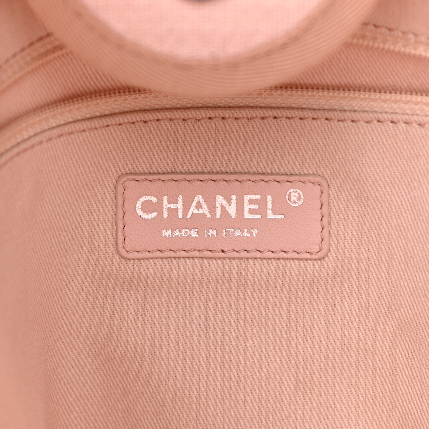 Chanel Canvas Medium Deauville Tote Light Pink 6 of 10
