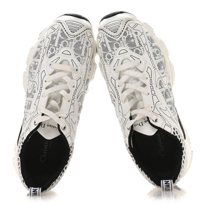 Christian Dior Technical Fabric Mesh Oblique Dior Vibe Sneakers  38 White Black 2 of 9