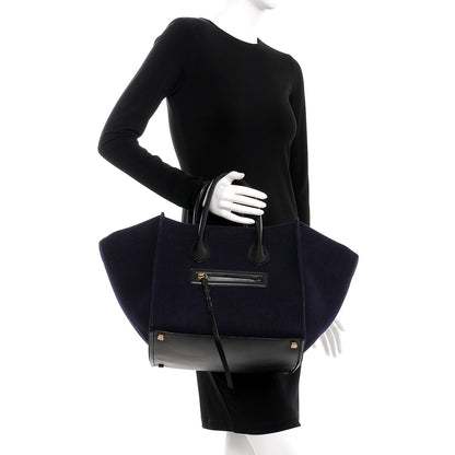 Celine Felt Medium Phantom Luggage Navy 2 of 8