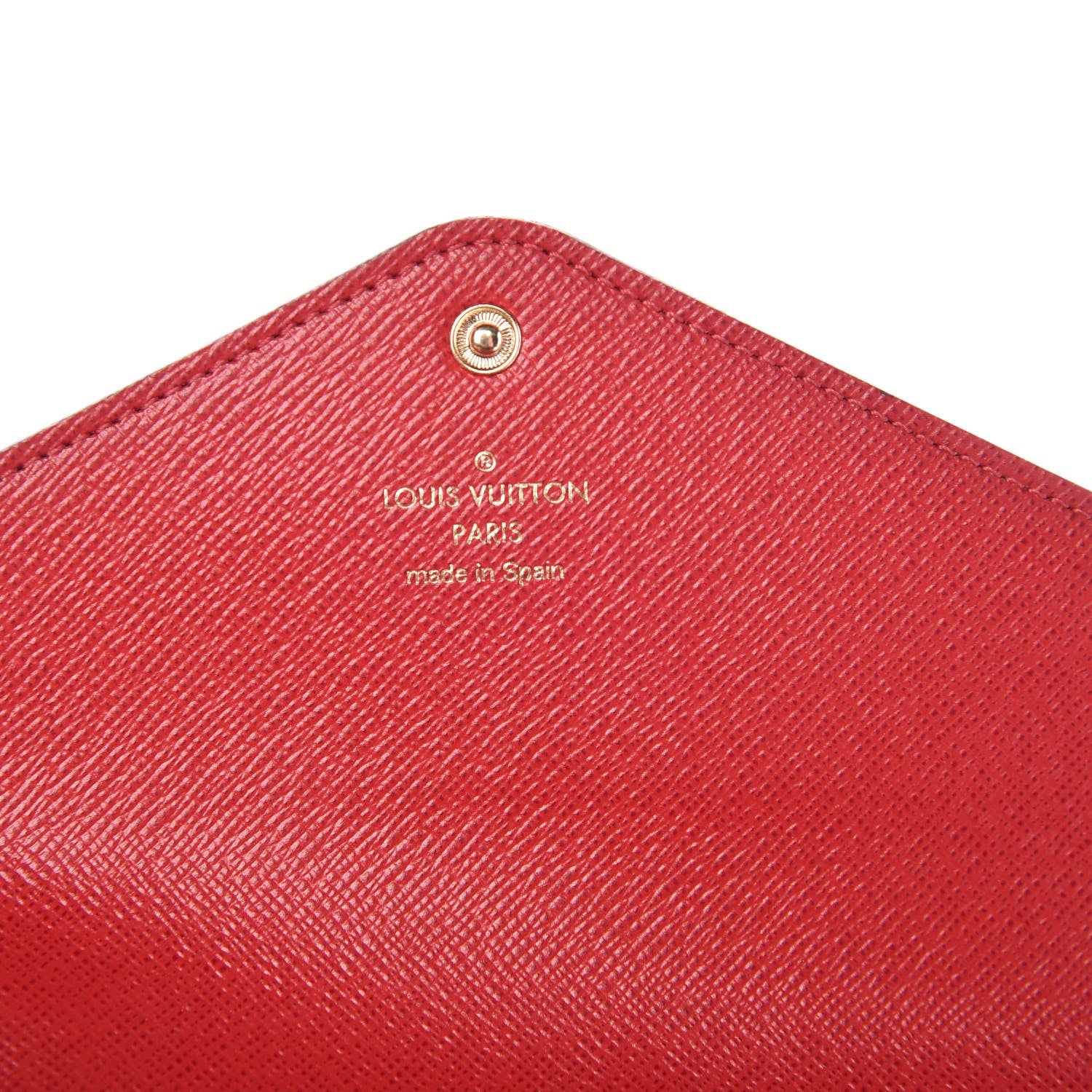 Louis Vuitton Damier Ebene Josephine Wallet Red 8 of 11