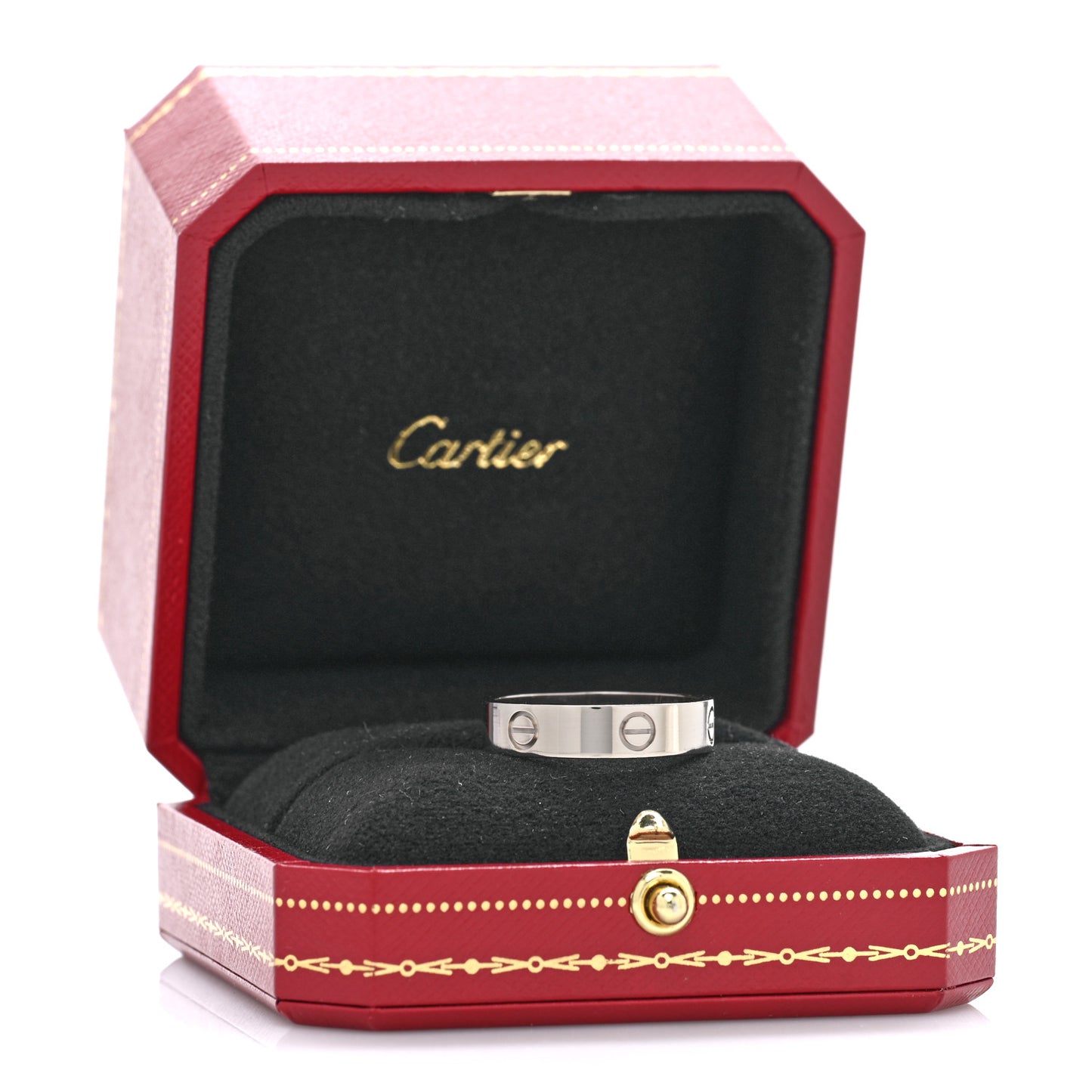 18K White Gold 5.5mm LOVE Ring 66 11.5