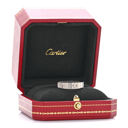 Cartier 18K White Gold 5.5mm LOVE Ring 66 11.5 5 of 5