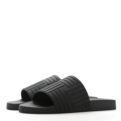 Bottega Veneta Rubber Mens The Slider Sandals 45 Black 3 of 7