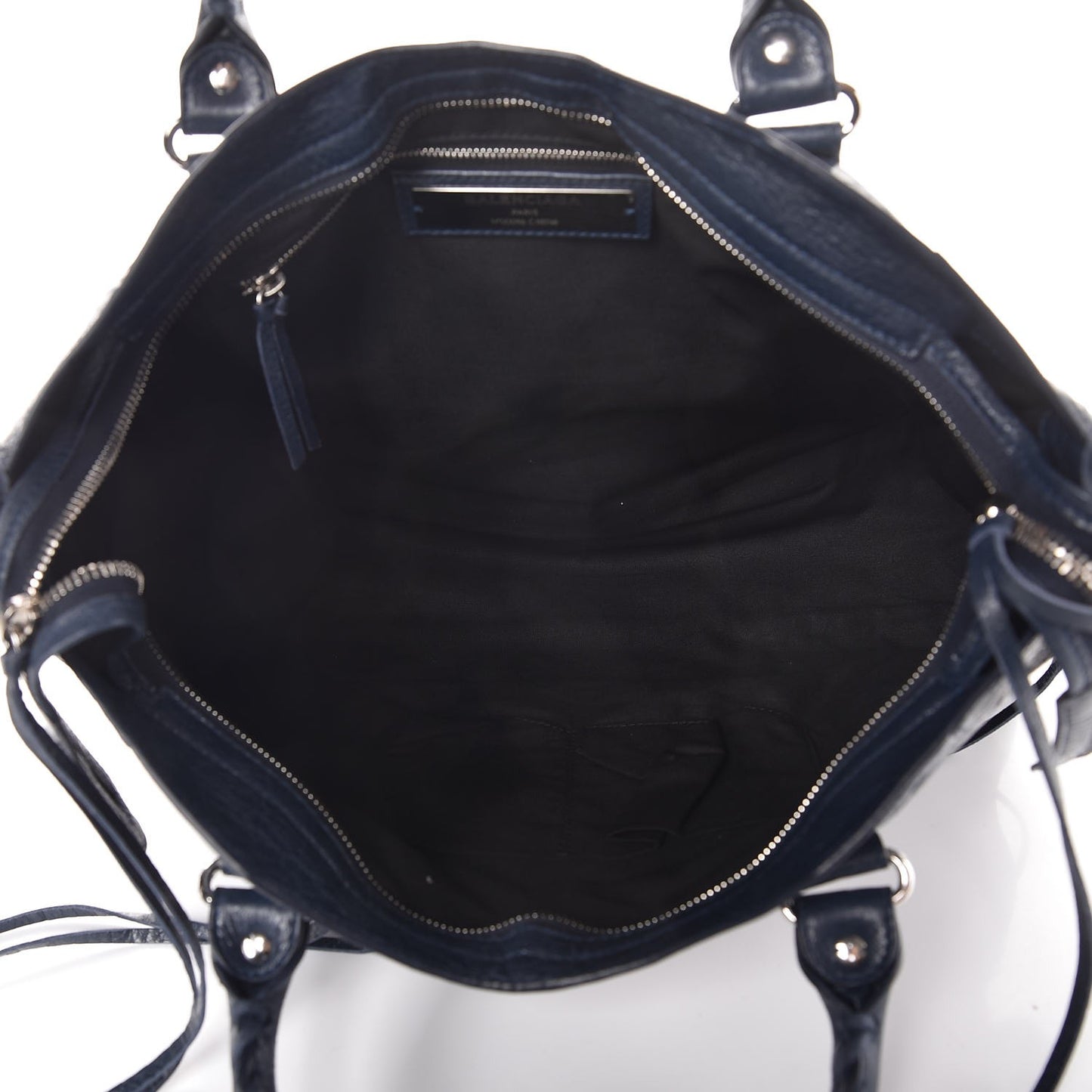 Agneau Classic Silver Hardware City Bleu Obscur