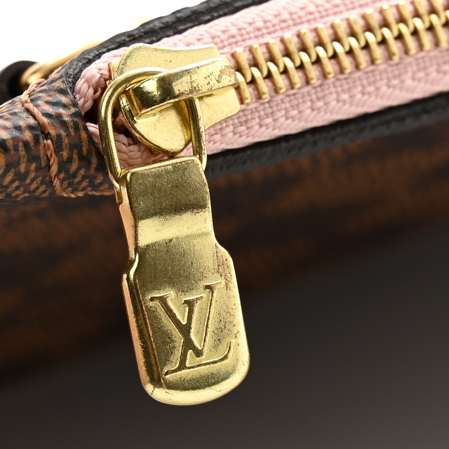 Louis Vuitton Damier Ebene Neverfull MM GM Pochette Rose Ballerine 9 of 10