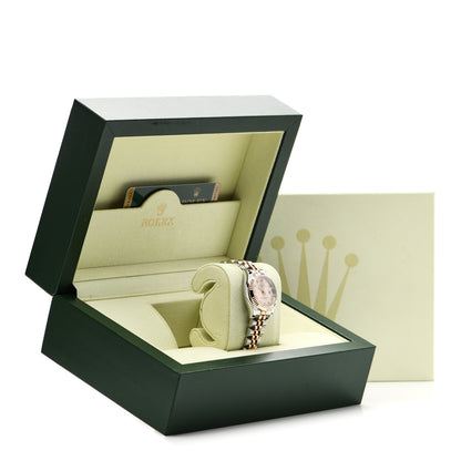Rolex Stainless Steel 18K Everose Gold 26mm Oyster Perpetual Datejust Watch Pink Roman 179171 5 of 5