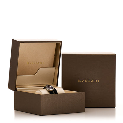 Bulgari Stainless Steel Calfskin Diamond Bezel 20mm Serpenti Double Wrap Quartz Watch Red 7 of 7