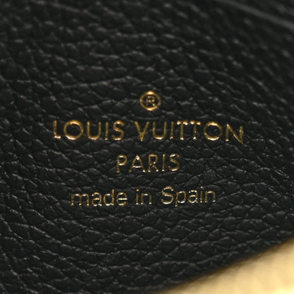 Louis Vuitton Empreinte Monogram Giant Double Zip Pochette Black Cream 7 of 12