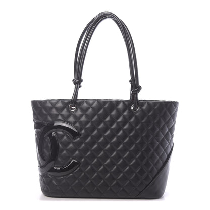 Chanel Calfskin Quilted Large Cambon Tote Black 1 of 10