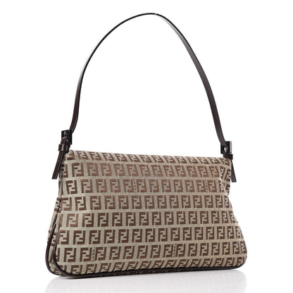 Fendi Zucchino Baguette Dark Brown 3 of 9