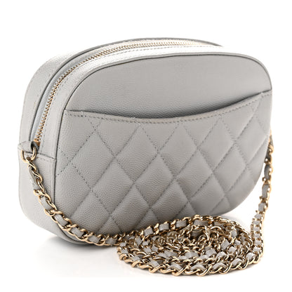 Chanel Caviar Quilted Camera Case Grey 4 of 12