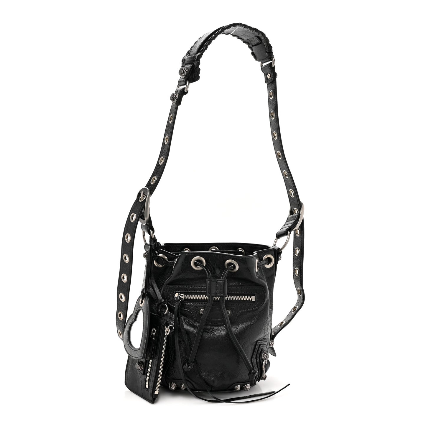 Agneau Arena Le Cagole Bucket Bag XS Black