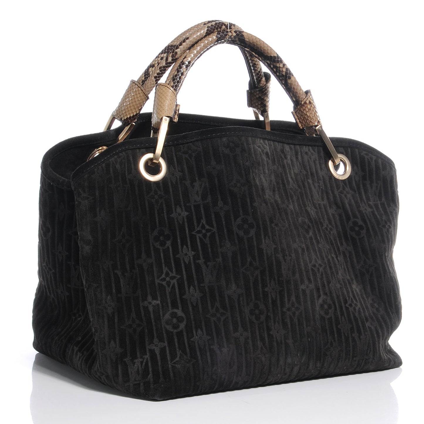 Suede Python Monogram Whisper PM Kohl