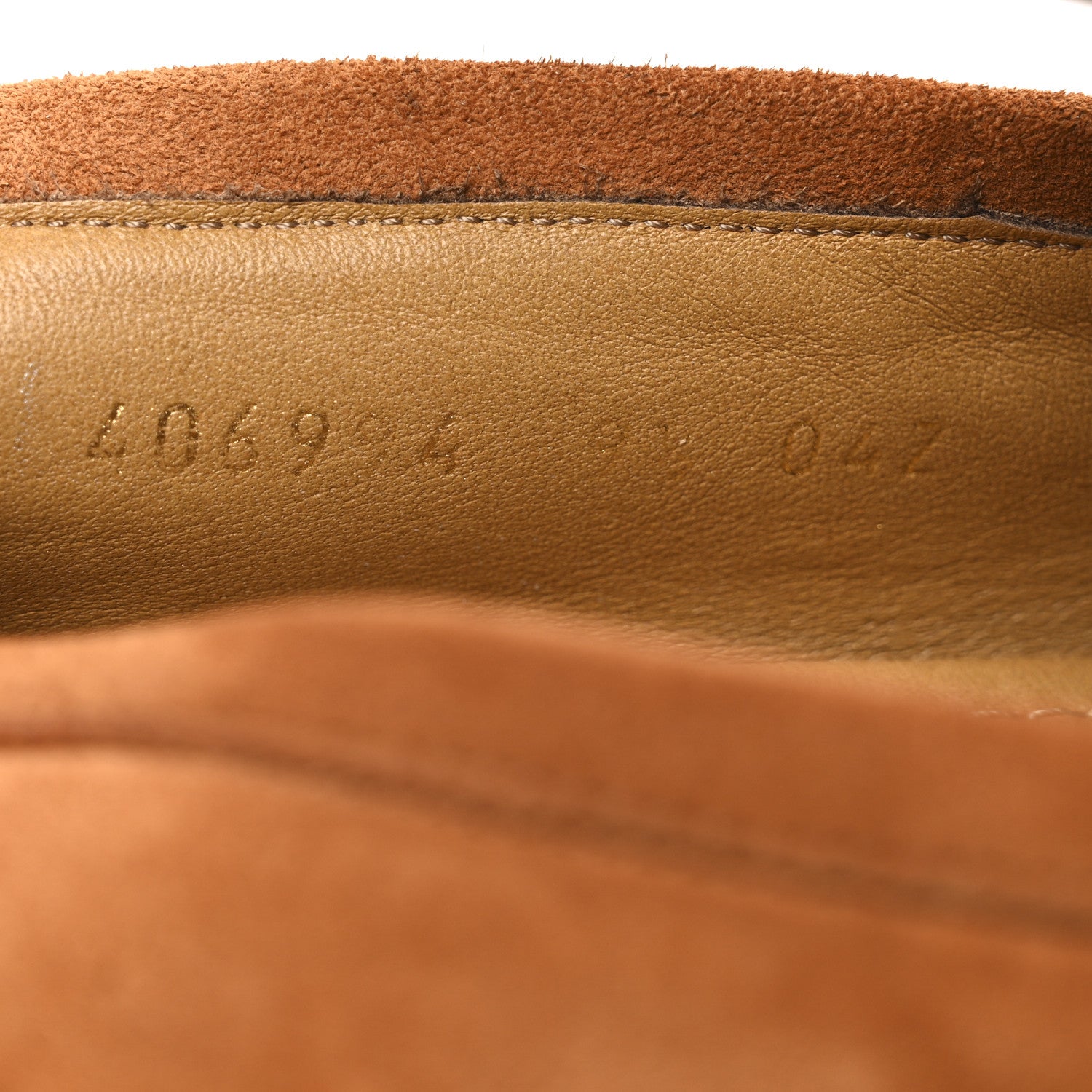 Gucci Suede Horsebit Mens Jordaan Loafers 9.5 Harness Brown 10 of 11