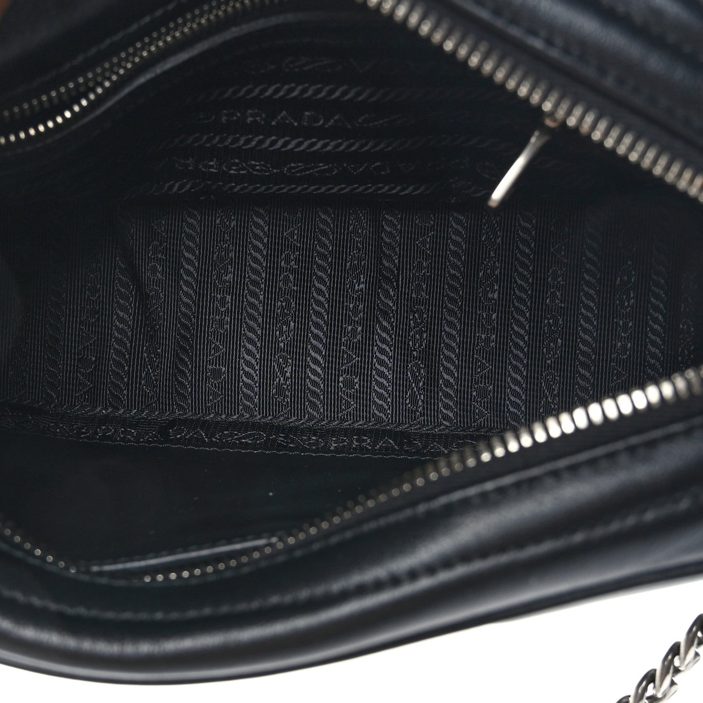 Soft Calfskin Diagramme Camera Bag Black