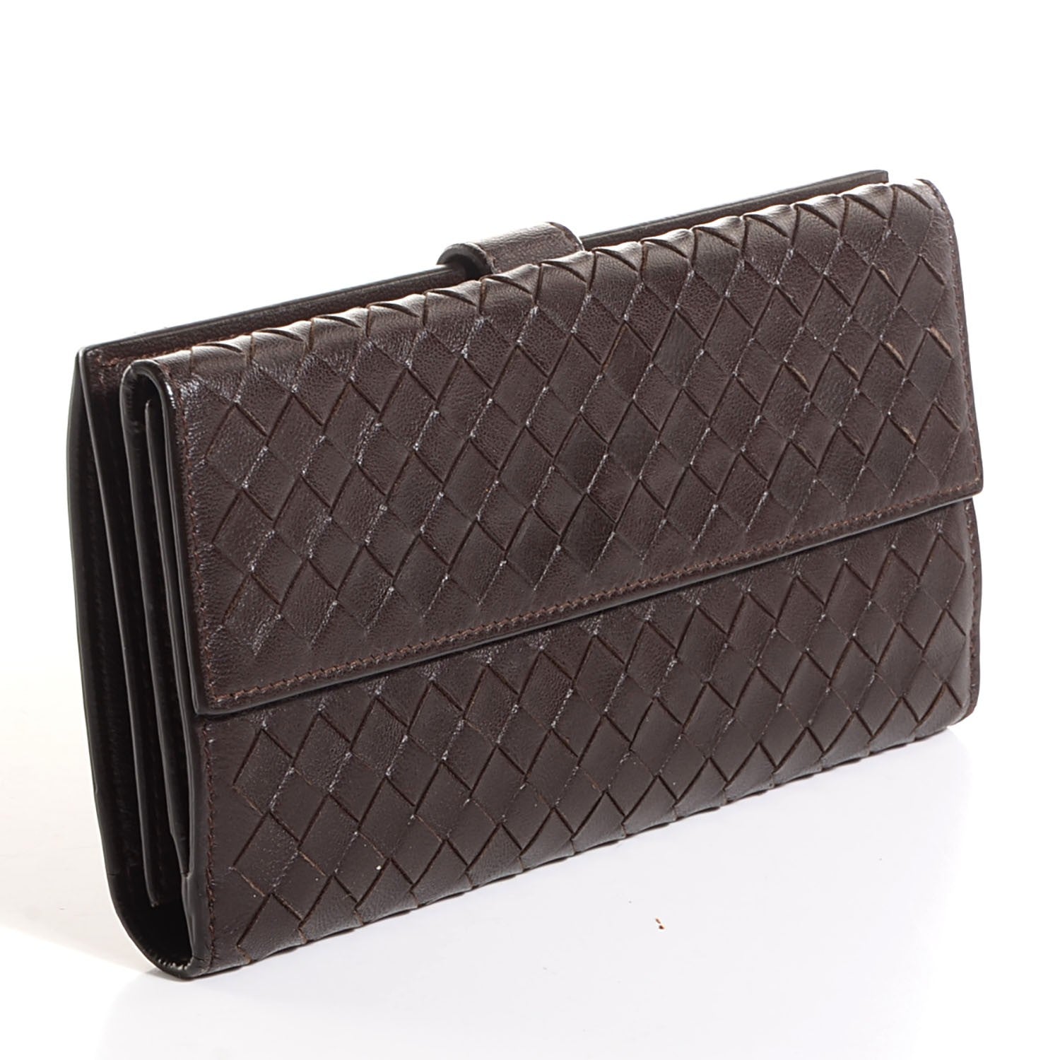 Bottega Veneta Nappa Intrecciato Continental Wallet Ebano 3 of 8