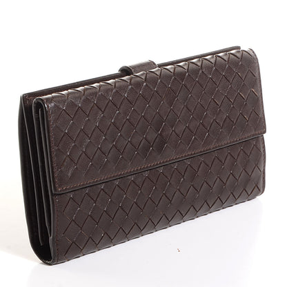 Bottega Veneta Nappa Intrecciato Continental Wallet Ebano 3 of 8
