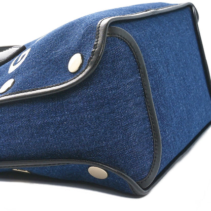 Givenchy Denim Mini Logo Bond Shopper Tote Blue 9 of 10