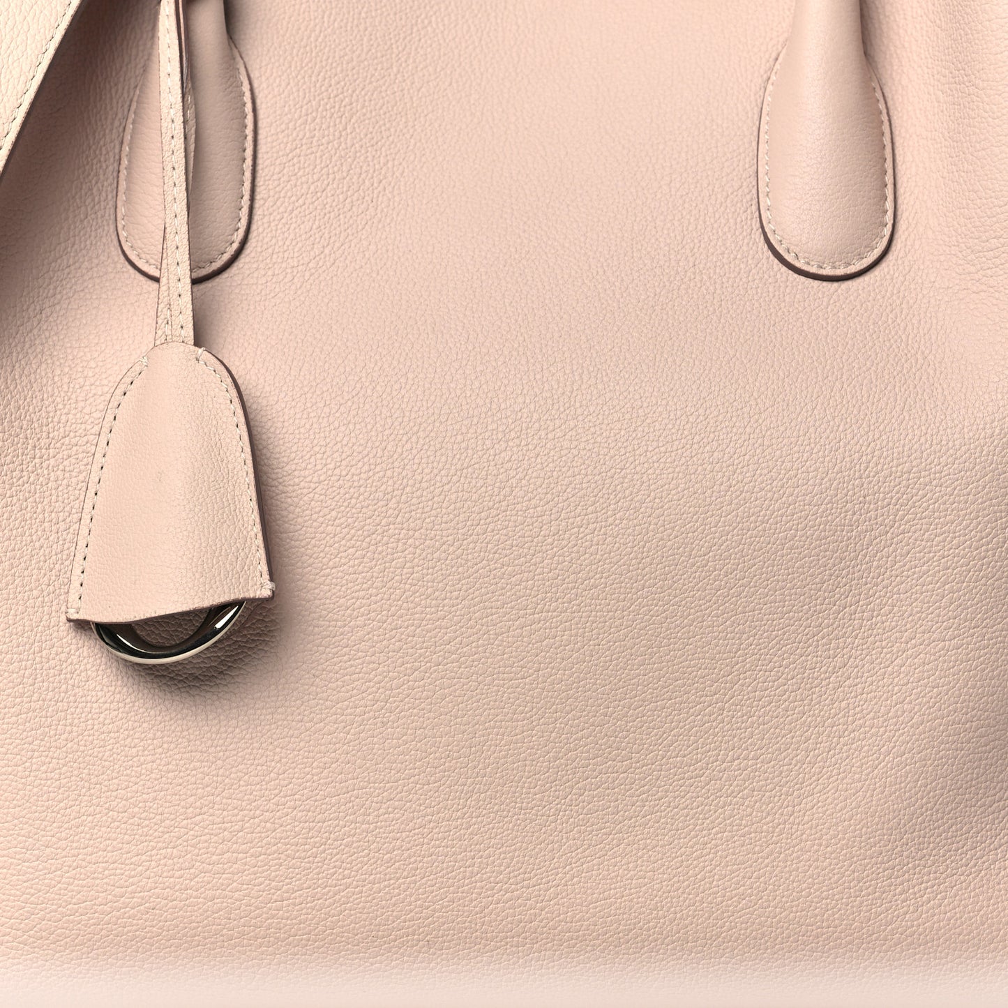 Supple Grained Calfskin Medium Open Bar Tote Rose Poudre