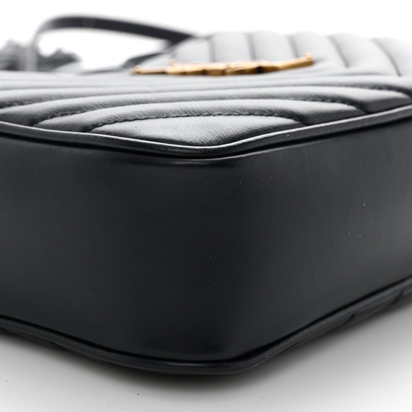 Calfskin Matelasse Monogram Lou Camera Bag Deep Marine