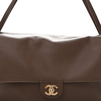 Chanel Grained Calfskin Souplissimo Maxi Flap Light Brown 8 of 10