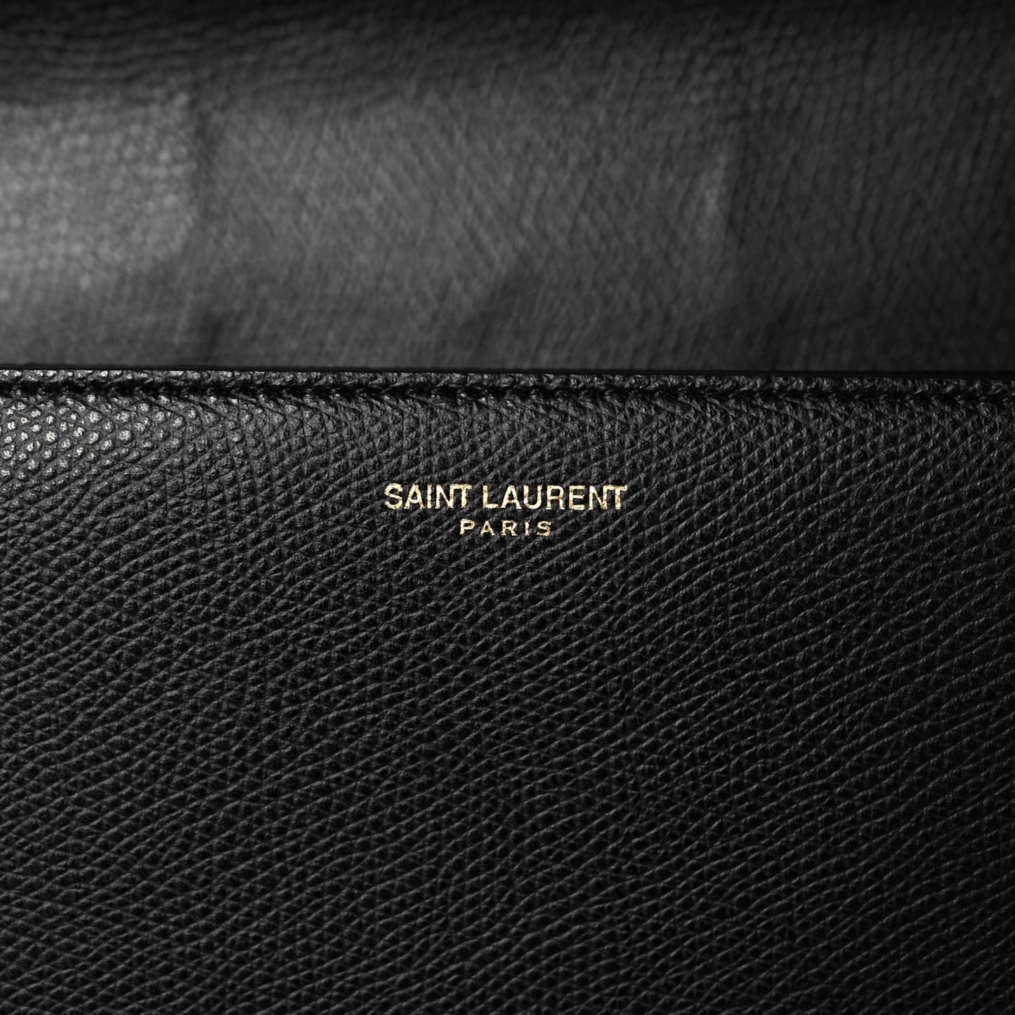 Textured Calfskin Medium Classic Monogram Universite Bag Black