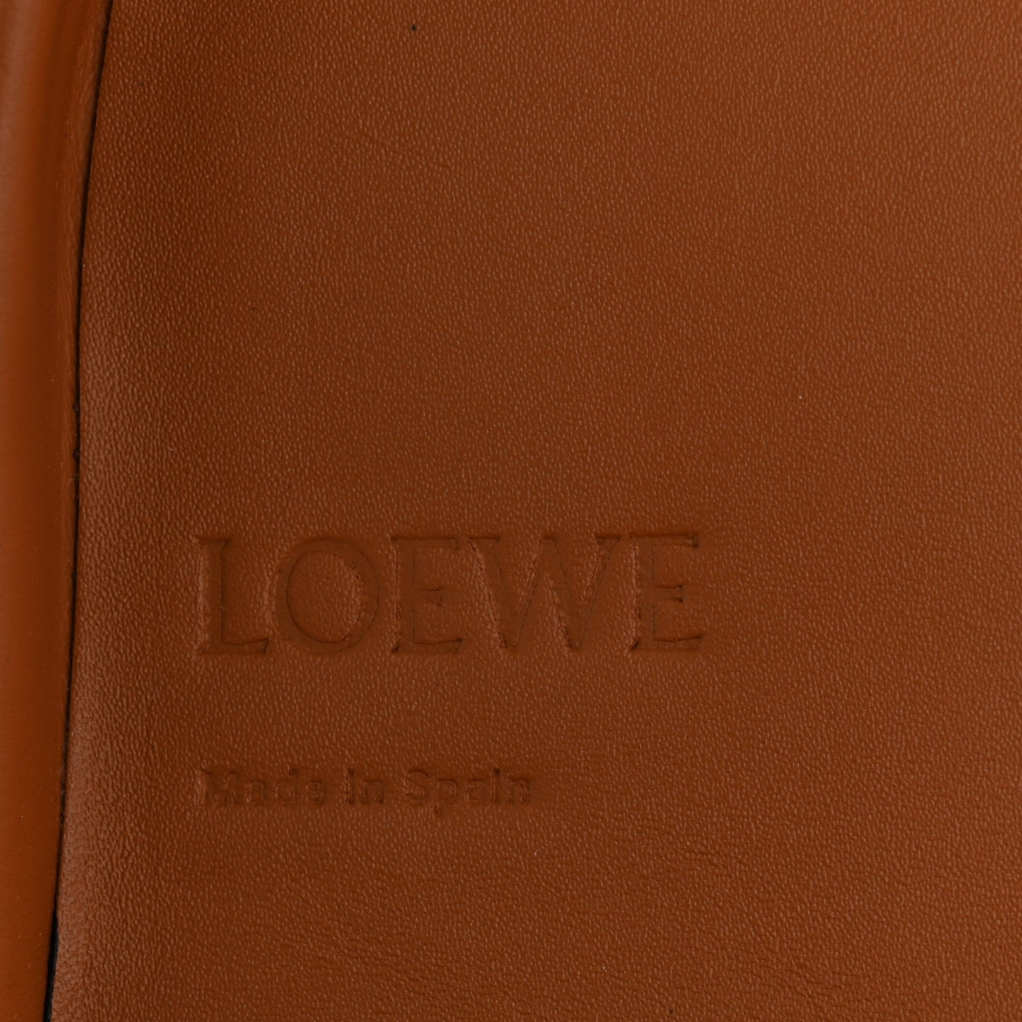 Soft Calfskin Mini Heel Pouch Tan